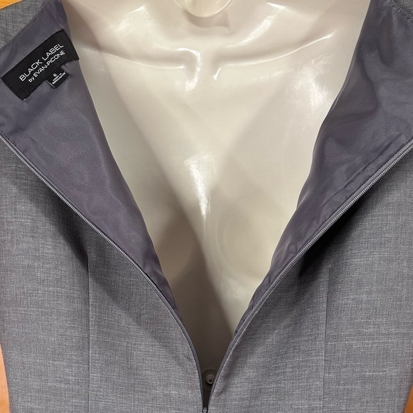 Black Label by Evan-Picone Vintage 80’s Classic Sleeveless Lined Shift Dress - Picture 3 of 8